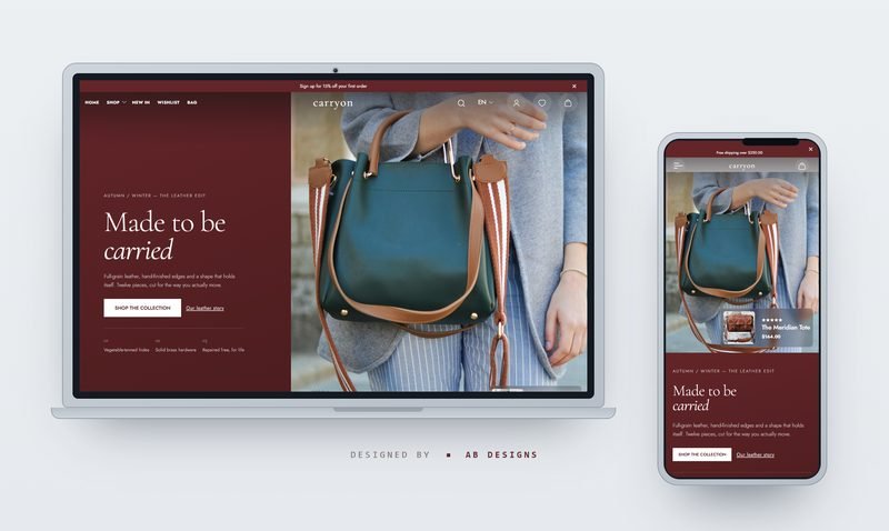 Carryon — HTML-Website-Template für E-Commerce