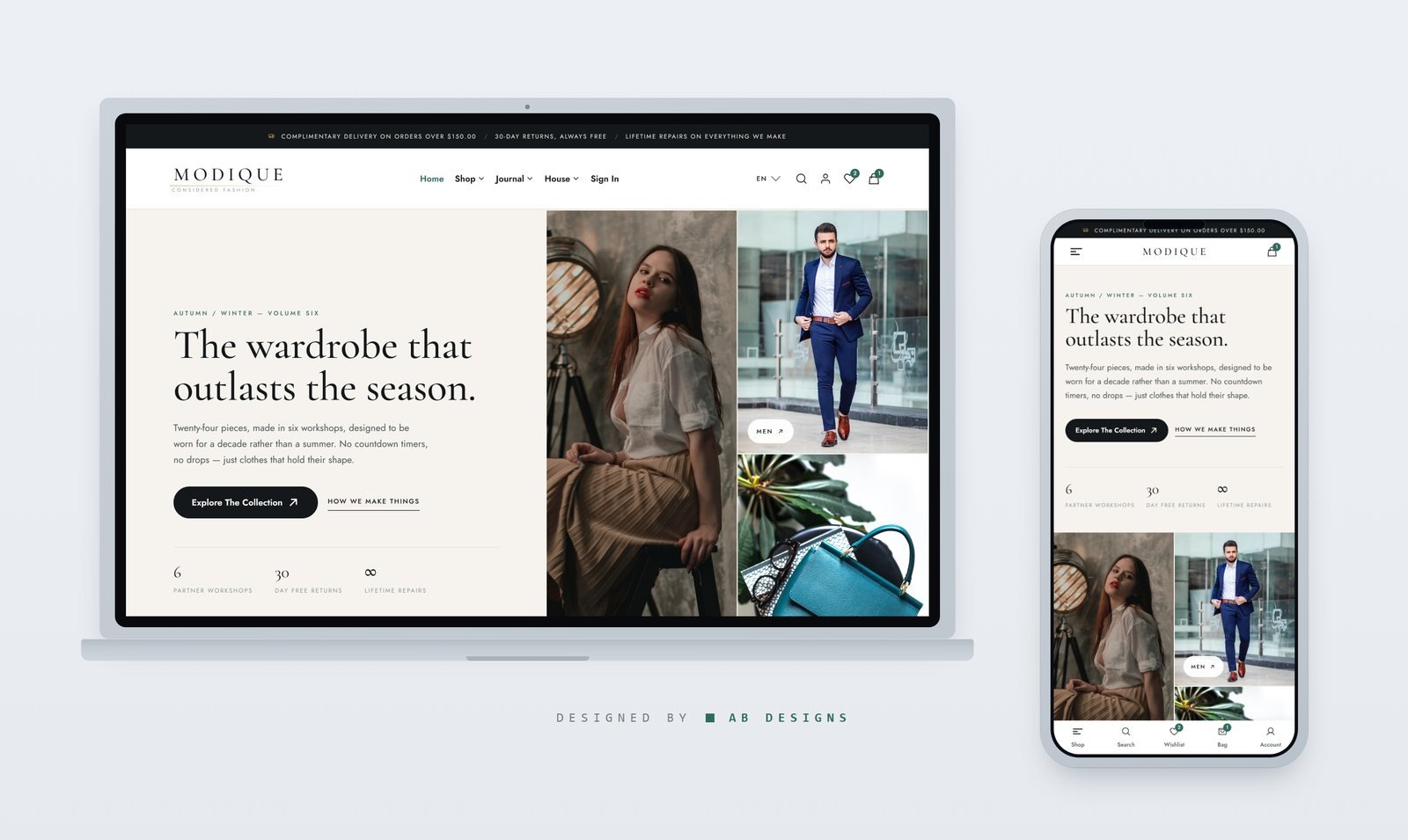 MODIQUE — E-commerce HTML Website Template